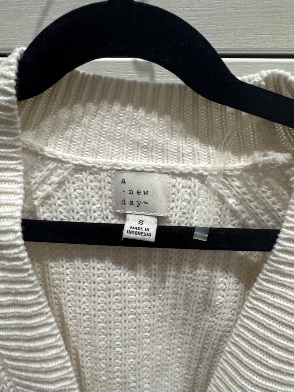 Target Cream Ribbed Shawl Collar Button Cardigan - Picture 2 of 3